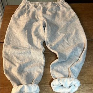 TNA Gray Sweatpants Cozy Fleece Joggers